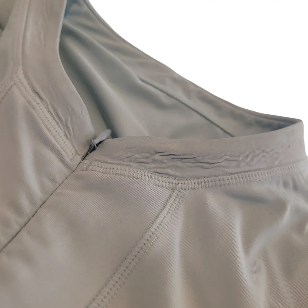 Athleta Baby Blue 1/2 Zip Women's Size Small Swim Top - Picture 9 of 9
